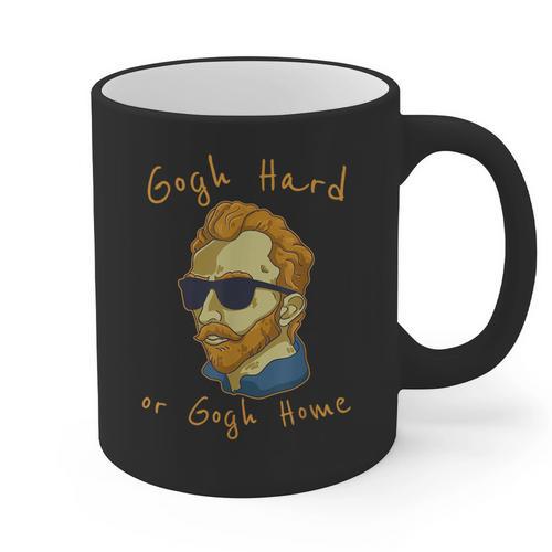 Go Hard Or Go Home Art Teacher Graphic Print Coffee Mug - teacherstshirts.com UK