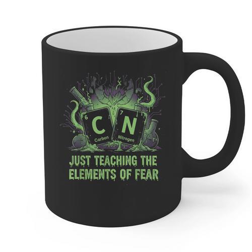Halloween 67 Meme Science Chemistry Teacher Periodic Table Graphic Print Coffee Mug - teacherstshirts.com AU
