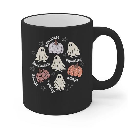 Halloween Advocate Heat Transfers Special Education Teacher Men Women Graphic Print Coffee Mug - teacherstshirts.com UK