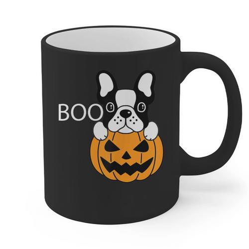 The Halloween Boston Terrier Graphic Print Coffee Mug - Bostonterriersmerch.com