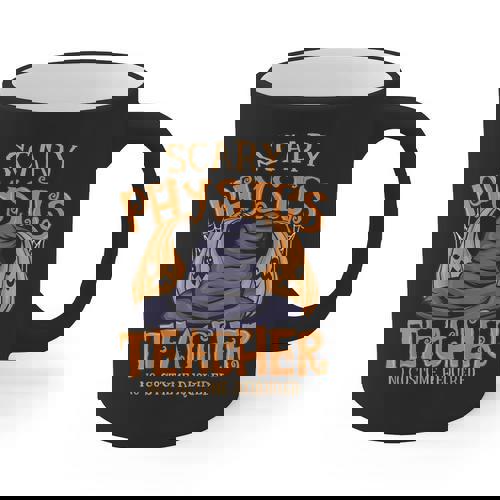 Halloween Scary Physics Teacher No Costume Required Women Graphic Print Coffee Mug - teacherstshirts.com
