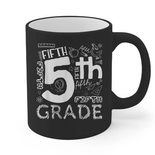 Hello 5th Grade Here I Come Teacher Fifth Grade Boys Girls Graphic Print Coffee Mug - teacherstshirts.com AU
