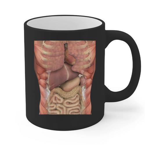 Human Muscles Organs Scary Anatomy Teacher Halloween Costume Graphic Print Coffee Mug - teacherstshirts.com UK