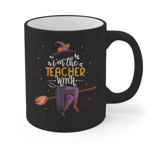 Im The Teacher Witch Halloween Matching Group Costume Graphic Print Coffee Mug - teacherstshirts.com