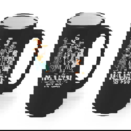 Inclusion Isn&#x27;t Scary SLP Halloween Costume Sped Teacher Graphic Print Coffee Mug - teacherstshirts.com