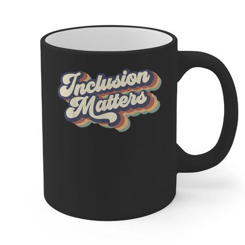 Inclusion Matters Retro Special Education Teacher Women Graphic Print Coffee Mug - teacherstshirts.com AU