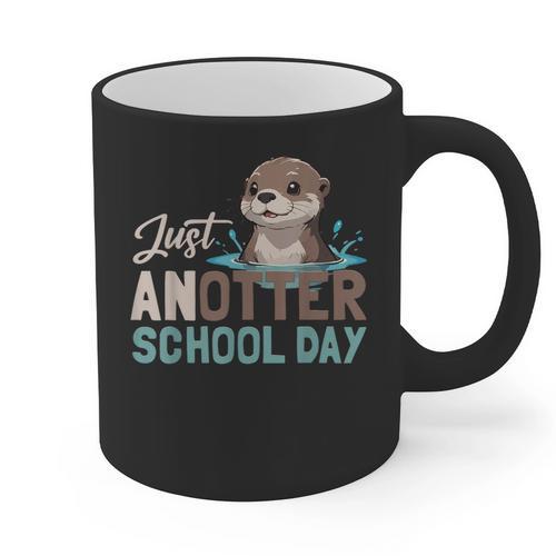 Just Anotter School Day Cute Otter Lover Teacher Student Graphic Print Coffee Mug - teacherstshirts.com AU
