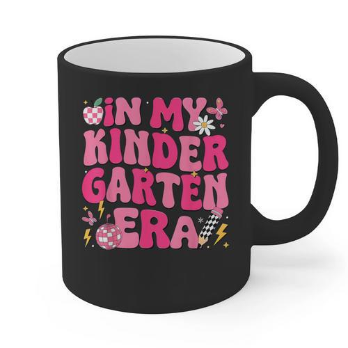 In My Kindergarten Era Girl Back To School Kinder Teacher Graphic Print Coffee Mug - teacherstshirts.com