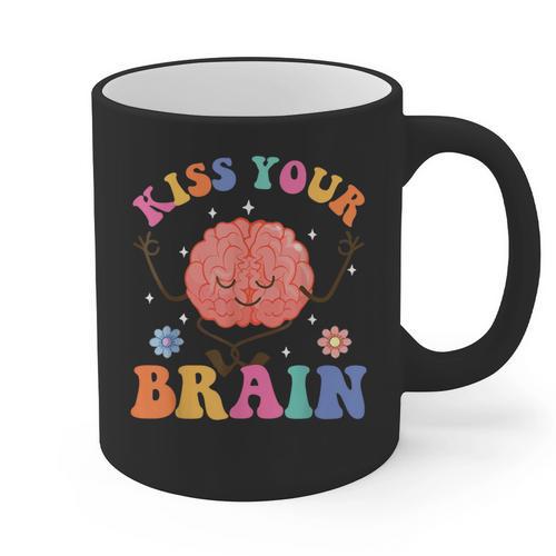 Kiss Your Brain Sped Teacher Appreciation Back To School Kid Graphic Print Coffee Mug - teacherstshirts.com DE