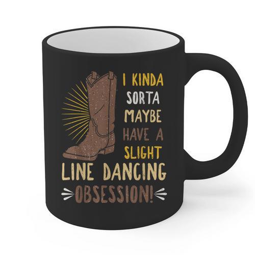 Line Dancing Choreographed Group Dancer Dance Teacher Graphic Print Coffee Mug - teacherstshirts.com CA