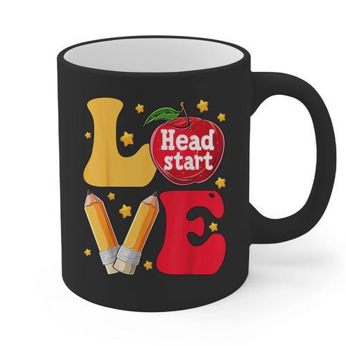 Love Headstart Head Start Teachers First Day Of School Graphic Print Coffee Mug - teacherstshirts.com