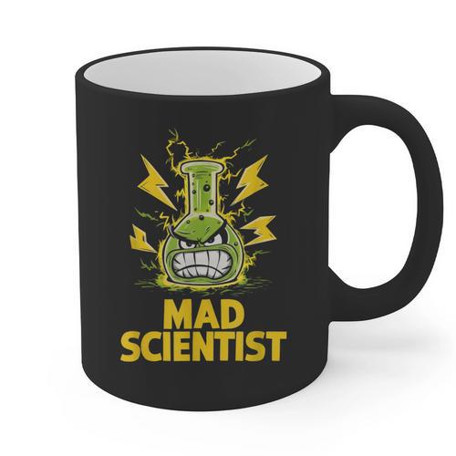 Mad Scientist Kids Youth Adult Science Teacher Chemistry Graphic Print Coffee Mug - teacherstshirts.com CA