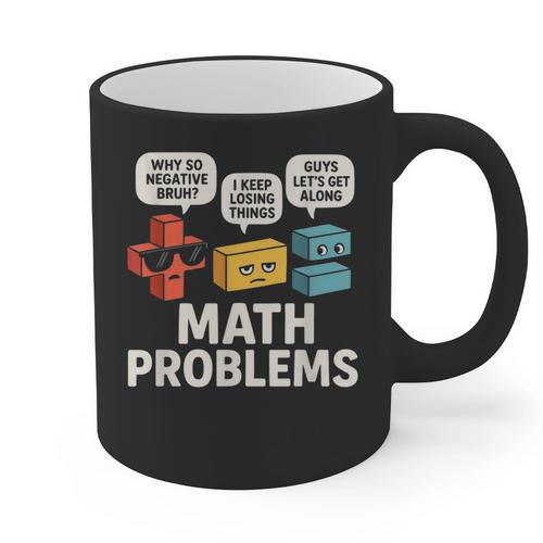 Math Problems Symbols Teacher Back To School Girl Boy Graphic Print Coffee Mug - teacherstshirts.com UK