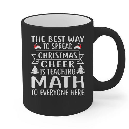 Math Teacher Christmas Mathematics Teacher Graphic Print Coffee Mug - teacherstshirts.com AU