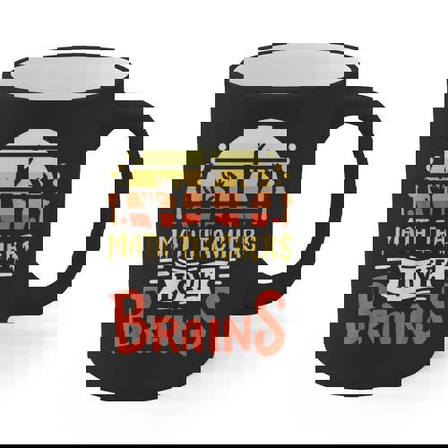 Math Teachers Love Brains Halloween Costume Zombie For Men Women Graphic Print Coffee Mug - teacherstshirts.com