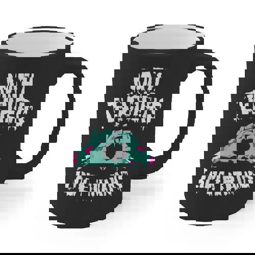 Math Teachers Love Brains Halloween Zombie Men Women T-Shirt Graphic Print Coffee Mug - teacherstshirts.com