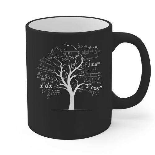 Mathematics Equation Mathematician Stuff Men Women AP Calculus Algebra Tree Math Teacher Nerd Geek Adults Kids Classic Fit Crew Neck Short Sleeve Small Graphic Print Coffee Mug - teacherstshirts.com UK