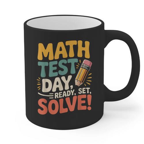 Motivational Math Test Day Shirt Testing Shirts For Teachers Graphic Print Coffee Mug - teacherstshirts.com AU