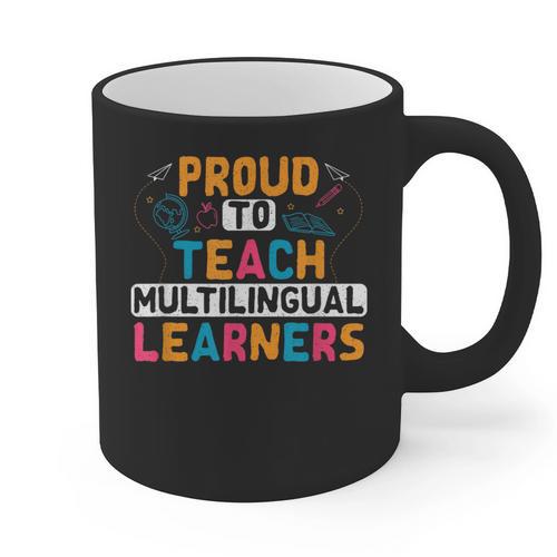 Multilingual Teacher Linguist Language ESL Teaching Graphic Print Coffee Mug - teacherstshirts.com