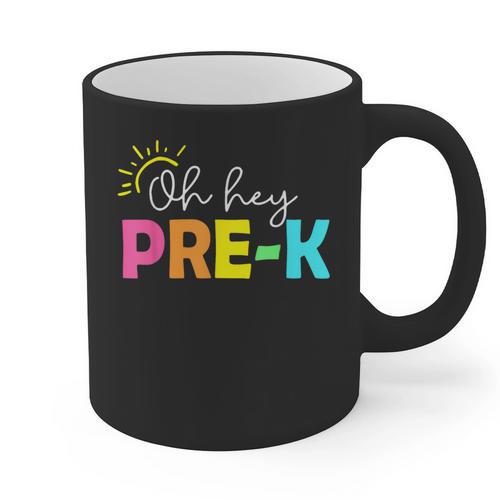 Oh Hey Pre-k Shirt Back To School Teachers Students Graphic Print Coffee Mug - teacherstshirts.com