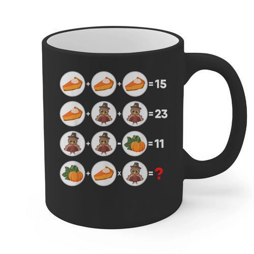 Order Of Operations Math Quiz Game Teacher Thanksgiving Graphic Print Coffee Mug - teacherstshirts.com