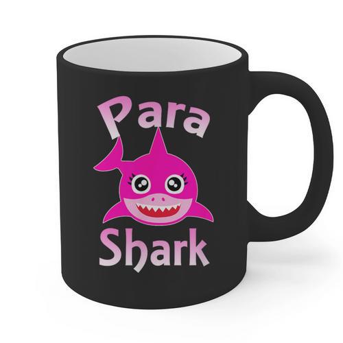 Para Shark Paraprofessional Female Teacher Graphic Print Coffee Mug - teacherstshirts.com