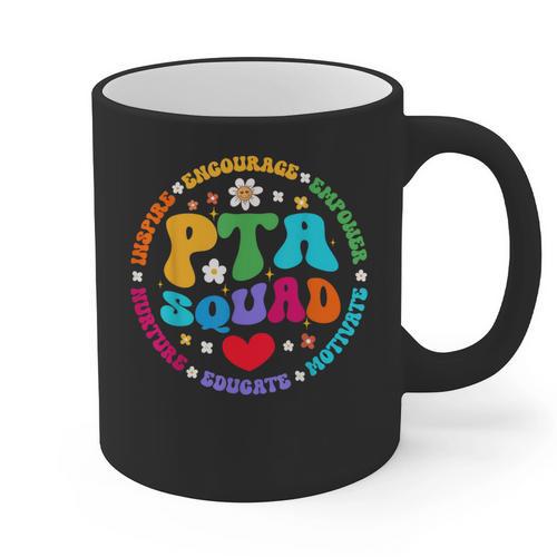 Parents Teacher Association Team Supporter PTA Squad For Men Women Girls Kids Graphic Print Coffee Mug - teacherstshirts.com CA