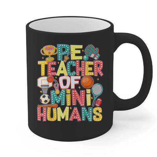 PE Teacher Back To School Physical Education Gym Teachers Graphic Print Coffee Mug - teacherstshirts.com UK