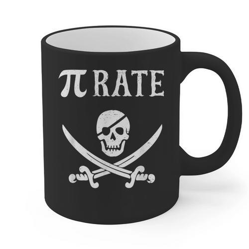 Pi Day Pi Rate Pirate For Teachers Graphic Print Coffee Mug - teacherstshirts.com AU
