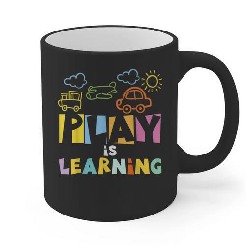 Play Is Learning Design T Designs For Teachers Preschool Graphic Print Coffee Mug - teacherstshirts.com DE