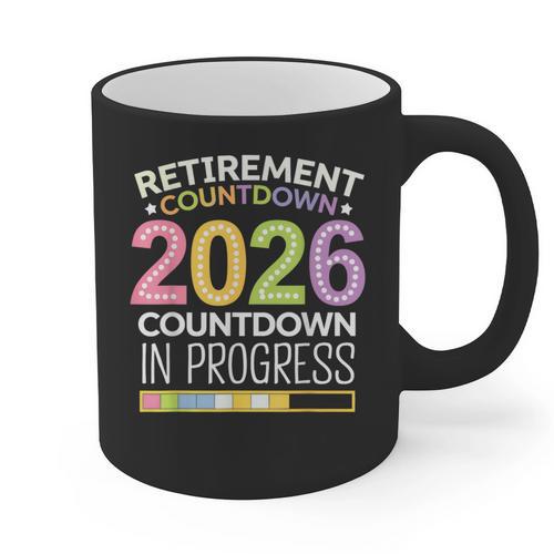 Retirement Class Of 2026 Teacher Countdown Loading Teacher Graphic Print Coffee Mug - teacherstshirts.com AU