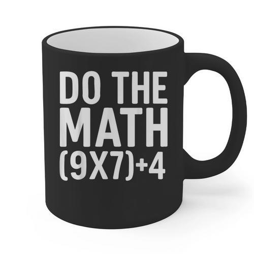 Retro Do The Math Teacher For Men Women Kid Boy Girl Graphic Print Coffee Mug - teacherstshirts.com UK