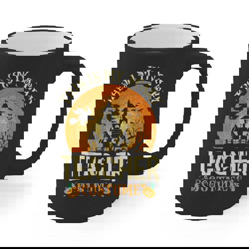 This Is My Scary Teacher Costume Halloween Graphic Print Coffee Mug - teacherstshirts.com