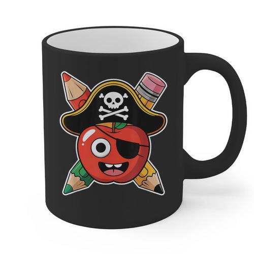 School International Talk Like A Pirate Day Pirate Teacher Graphic Print Coffee Mug - teacherstshirts.com DE
