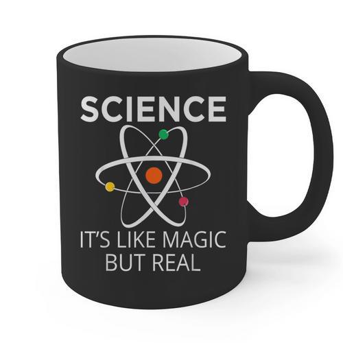 Science It's Like Magic But Real Teachers Students Scientist Graphic Print Coffee Mug - teacherstshirts.com