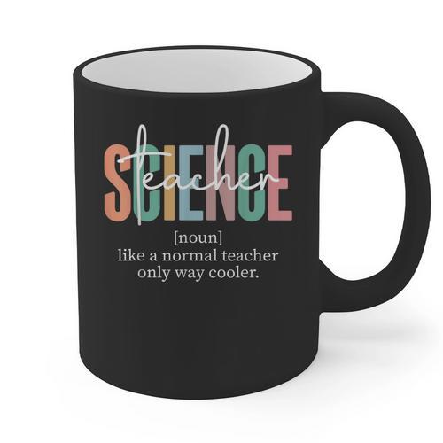 Science Teacher Definition For Women & Men Graphic Print Coffee Mug - teacherstshirts.com DE