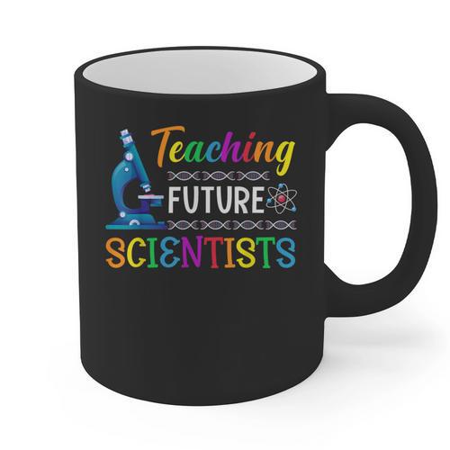 Science Teacher Teaching Future Scientists School Instructor Graphic Print Coffee Mug - teacherstshirts.com