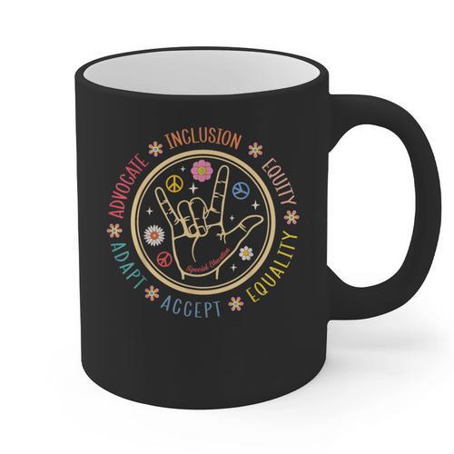 Special Education SPED Teacher IEP Advocate Inclusion Autism Graphic Print Coffee Mug - teacherstshirts.com CA