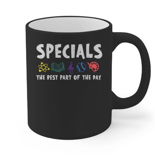 Specials The Best Part Of The Day Men Women Teacher Graphic Print Coffee Mug - teacherstshirts.com