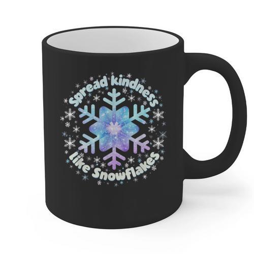 Spread Kindness Like Snowflakes Christmas Teacher Unity Day Graphic Print Coffee Mug - teacherstshirts.com UK