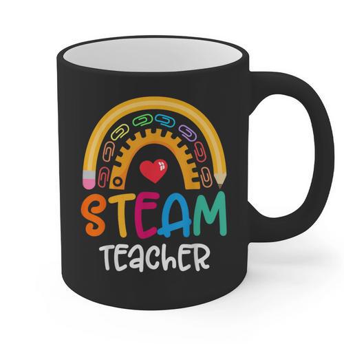 STEAM Teacher Squad Team Crew Back To School STEM Special Graphic Print Coffee Mug - teacherstshirts.com UK