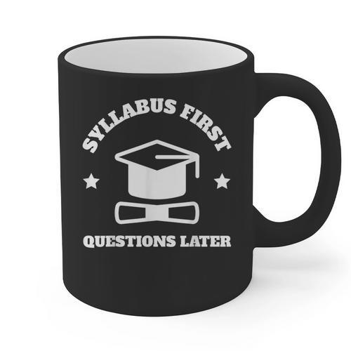 SYLLABUS PROFESSOR TEACHER Graphic Print Coffee Mug - teacherstshirts.com AU
