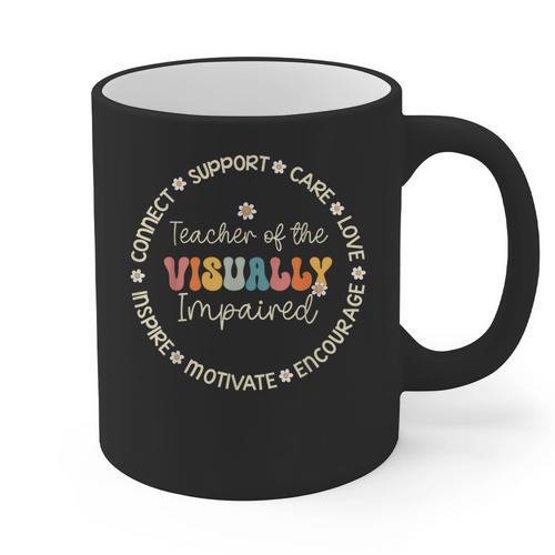Teacher Of The Visually Impaired Appreciation Back To School Graphic Print Coffee Mug - teacherstshirts.com