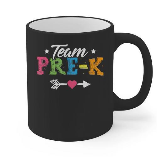 Team Pre-K Shirt PreSchool Teacher Student Back To School Graphic Print Coffee Mug - teacherstshirts.com