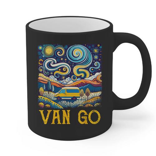 Van Go Vanlife Accessories Artist Art Teacher Graphic Print Coffee Mug - teacherstshirts.com UK