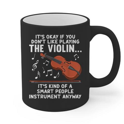 Violin Player Costume For Men Women Violin Teacher Violinist Graphic Print Coffee Mug - teacherstshirts.com