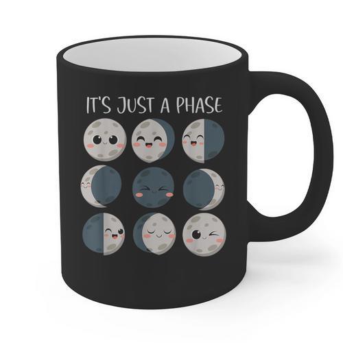 Women Science Teacher Moon Phases Scientist Back To School Graphic Print Coffee Mug - teacherstshirts.com