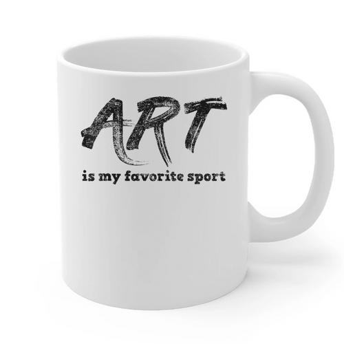Art Teacher Graphic Print Coffee Mug - teacherstshirts.com UK