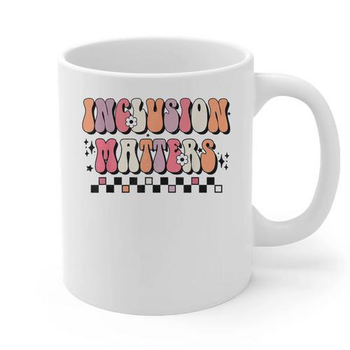 Boho Inclusion Matters Special Education SPED Teacher Women Graphic Print Coffee Mug - teacherstshirts.com