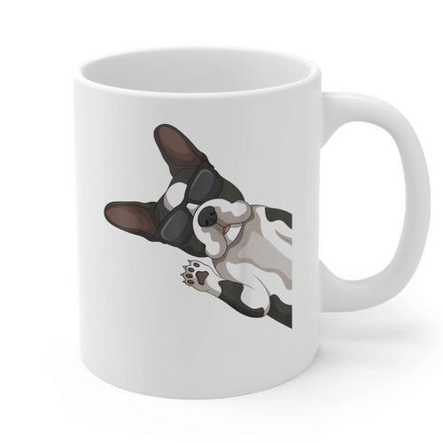 Boston Terrier Bostie Dog Kids Men Graphic Print Coffee Mug - Bostonterriersmerch.com DE